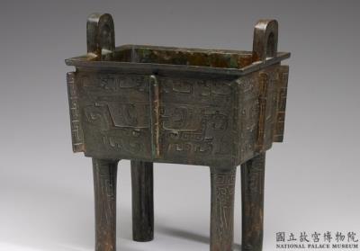 图片[3]-Square ding cauldron with Ya Chou emblem, late Shang to early Western Zhou period, c. 12th-10th century BCE-China Archive